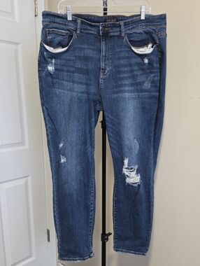 Judy Blue Medium Blue Distressed Jeans